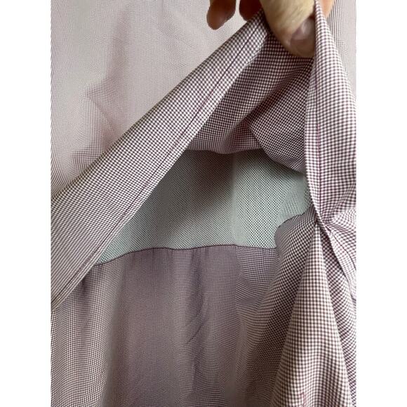 Magellan Men's 2XL Red/White Mini Checked Relaxed Fit Short Sleeve Vented Shirt - Picture 6 of 8